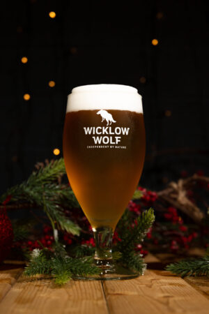 Wicklow Wolf Stemmed Pint Glass